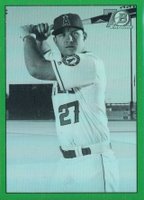 2017 Bowman 1948 Bowman Chrome  #48BMT Mike Trout Green Baseball Card