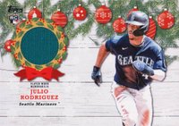 2022 Topps Holiday Relics #WRCJROD Julio Rodriguez Baseball Card