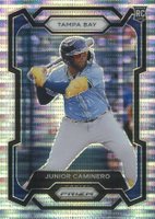 2024 Panini Prizm #291 Junior Caminero Pulsar Prizm Baseball Card