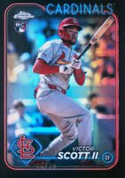 2024 Topps Chrome Update #USC48 Victor Scott II Black Refractor Baseball Card