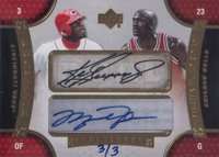 2007 Upper Deck Sportsfest Autograph #SFDS-GJ Griffey Jr./Jordan Basketball Card