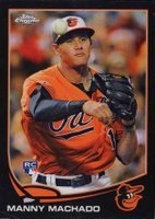 2013 Topps Chrome #12 Manny Machado Black Refractor Baseball Card