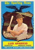 1959 Topps #560 Luis Aparicio All-Star Baseball Card