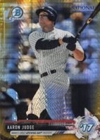 2017 Bowman Chrome National Convention #BNRAJ Aaron Judge Gold Refractor Baseball Card