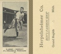 1916 Herpolsheimer Co. #31 Larry Cheney Baseball Card