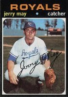 1971 Topps #719 Jerry May Short Print Baseball Card