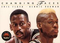 1993 Skybox Premium  #315 Dennis Rodman/Eric Floyd Basketball Card