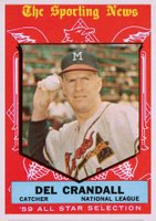 1959 Topps #567 Del Crandall All-Star Baseball Card