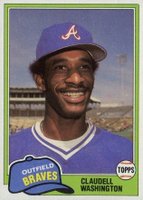 1981 Topps #854 Claudell Washington Traded Baseball Card