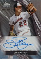 2024 Topps Chrome Black Autographs #JPA Jim Palmer Refractor Baseball Card