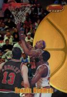 1997 Bowman's Best #56 Dennis Rodman Refractor Basketball Card