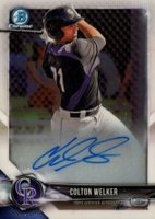 2018 Bowman Prospects Autographs Chrome #CW Colton Welker Baseball Card
