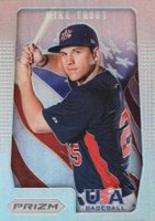 2012 Panini Prizm USA Baseball #USA1 Mike Trout Prizm Baseball Card