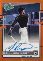 2020 Panini Donruss Optic Rated Prospects #RPSJD Jasson Dominguez Signature-Orange Baseball Card
