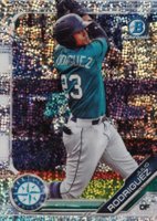 2019 Bowman Draft #BDC60 Julio Rodriguez Chrome-Sparkle Refractor Baseball Card