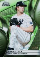 2025 Topps Chrome Black #126 Gerrit Cole Green Wave Baseball Card