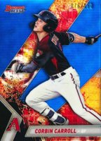 2019 Bowman's Best Top Prospects #TP-11 Corbin Carroll Blue Refractor Baseball Card