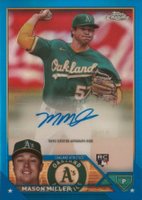 2023 Topps Chrome Update Autograph #ACMMI Mason Miller Blue Baseball Card