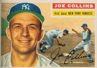 1956 Topps #21g Joe Collins Gray Back Baseball Card
