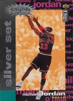 1995 Collector's Choice Crash the Game Scoring #C30 Michael Jordan Silver Set Basketball Card