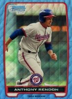 2012 Bowman Prospects #BCP88 Anthony Rendon Chrome-Blue Wave Refractor Baseball Card