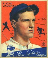 1934 Goudey #22 Floyd Vaughan Baseball Card