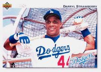 1992 Upper Deck #174 Darryl Strawberry Gold Hologram Baseball Card