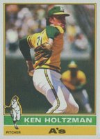 1976 Topps #115 Ken Holtzman Baseball Card