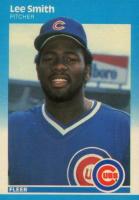 1987 Fleer Glossy #574 Lee Smith Baseball Card