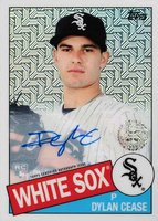 2020 Topps Silver Pack 1985 Chrome Promo #10 Dylan Cease Autograph Baseball Card