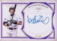 2019 Topps Definitive Collection Legendary Autograph Collection #ICH Ichiro Purple Baseball Card