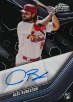 2023 Topps Chrome Black Autograph #ABU Alec Burleson Baseball Card