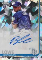 2019 Topps Chrome Sapphire Edition Rookie Autographs #BL Brandon Lowe Baseball Card