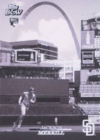 2024 Topps Black and White #25SP Jackson Merrill Variation-SP Baseball Card