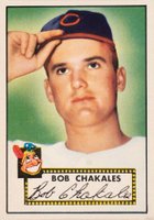 1952 Topps #120 Bob Chakales Baseball Card