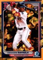 2024 Bowman Chrome Sapphire Edition #5 Ceddanne Rafaela Gold Baseball Card