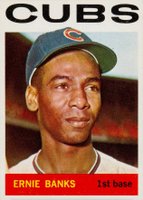 1964 Topps #55 Ernie Banks Baseball Card