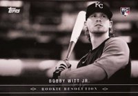 2022 Topps Black and White Rookie Resolution #RR7 Bobby Witt Jr Baseball Card