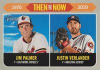 2019 Topps Heritage Then and Now #TN-15 Jim Palmer/Justin Verlander Baseball Card