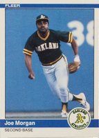 1984 Fleer Update #U-80 Joe Morgan Baseball Card