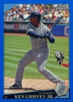 2009 Topps Chrome #10 Ken Griffey Jr. Blue Refractor Baseball Card