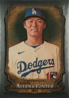 2024 Topps Allen & Ginter #201 Yoshinobu Yamamoto Chrome Baseball Card