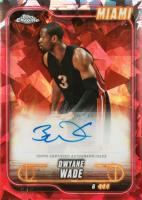 2024 Topps Chrome Sapphire Edition Topps Chrome Autographs #TCADW Dwyane Wade Red Basketball Card