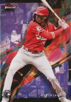 2024 Topps Finest #64 Elly de La Cruz Purple Refractor Baseball Card