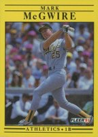 1991 Fleer #17 Mark McGwire Baseball Card