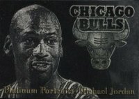 1996 Metal Platinum Portraits #5 Michael Jordan Basketball Card