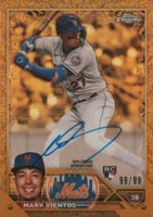 2023 Topps Gilded Collection Topps Chrome Gold Etch Autographs #CGAMV Mark Vientos Baseball Card