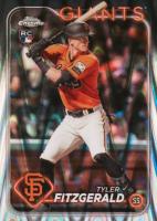 2024 Topps Chrome #131 Tyler Fitzgerald Raywave Baseball Card