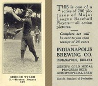 1916 Indianapolis Brewing #158 Jim Scott Baseball Card