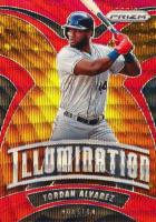 2020 Panini Prizm Illumination #I6 Yordan Alvarez Red Wave Prizm Baseball Card